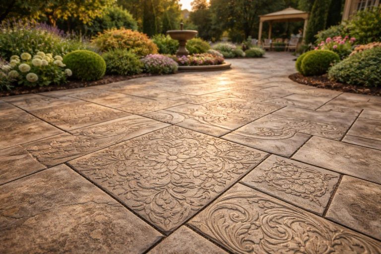 Dalle Béton Imprimé StamCrete Motif Personnalisé : Technique et Avis