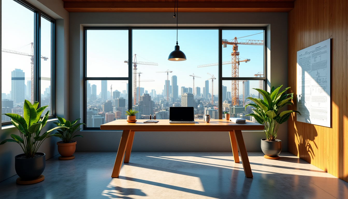 Illustration : la lumière naturelle est essentielle pour le moral — aménager un bureau de chantier confortable et fonctionnel ?